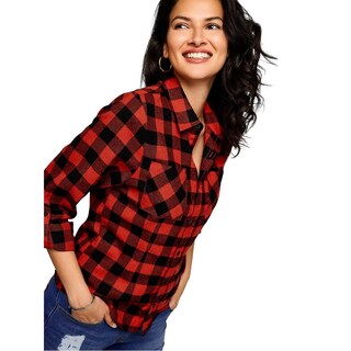 Foto 3 | Foto 3 | Camisa De Franela Ilusión 81204 Rojo