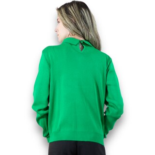 Foto 3 | Foto 3 | Suéter Cuello Alto Suet-1032 Verde para Mujer