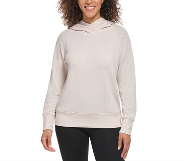 Foto 1 | Foto 1 | Suéter Andrew Marc Textured Hoodie Crema para Mujer