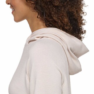 Foto 2 | Foto 2 | Suéter Andrew Marc Textured Hoodie Crema para Mujer