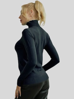 Foto 3 | Foto 3 | Sueter Mujer De Cuello Alto Suet 1023 Negro Sueteres Dama Sweaters