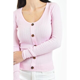 Foto 4 | Foto 4 | Sueter Acanalado Con Botones Roman Fashion /juvenil, 3157 (rosa) Rosa