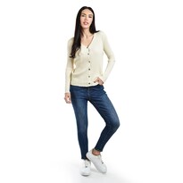 Sueter Acanalado De Manga Larga Roman Fashion /juvenil, 8930 (beige) Beige