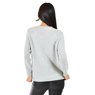 Foto 3 | Foto 3 | Sueter Con Pedreria Y Perlas Roman Fashion /juvenil, 4003 (gris) Gris