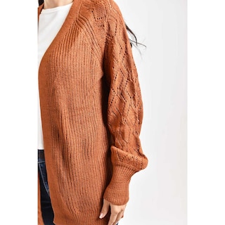 Foto 4 | Foto 4 | Cardigan De Punto Roman Fashion /juvenil, 41849 (cafe) Cafe