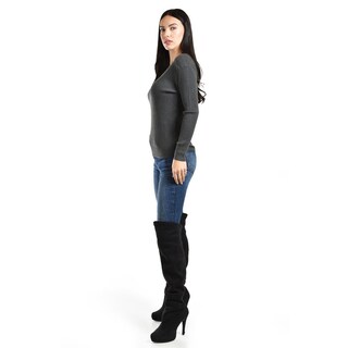 Foto 2 | Foto 2 | Sueter Acanalado Roman Fashion /juvenil, 9188 (gris) Gris