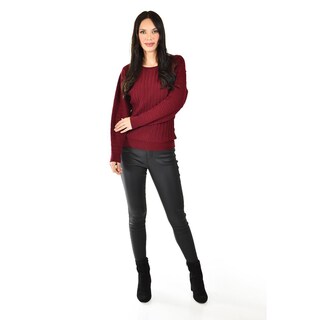 Foto 6 | Foto 6 | Sueter Con Relieve A Rayas Roman Fashion /juvenil, 4002 (vino) Vino