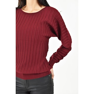 Foto 4 | Foto 4 | Sueter Con Relieve A Rayas Roman Fashion /juvenil, 4002 (vino) Vino