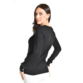 Foto 3 | Foto 3 | Sueter Manga Con Perlas Roman Fashion /juvenil, 9258 (negro) Negro