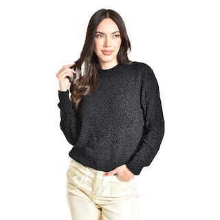 Foto 1 | Foto 1 | Sueter Tejido Cuello Redondo Roman Fashion /juvenil, 2878 (negro) Negro