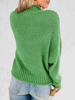 Foto 6 | Foto 6 | Jersey Saodimallsu De Cuello Alto Extragrande Para Mujer, Verde Claro - Venta Internacional.