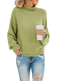 Foto 1 | Foto 1 | Suéter Saodimallsu De Cuello Alto De Gran Tamaño Para Mujer De Invierno Cálido - Venta Internacional.