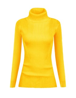 Foto 1 | Foto 1 | Jersey V28 Para Mujer, Elástico, Cuello Alto, Corte Ajustado, Amarillo - Venta Internacional.