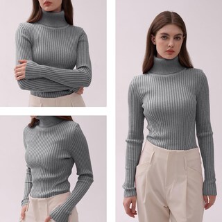 Foto 5 | Foto 5 | Jersey V28 Para Mujer, Elástico, Cuello Alto, Corte Ajustado - Venta Internacional.