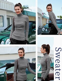Foto 4 | Foto 4 | Jersey V28 Para Mujer, Elástico, Cuello Alto, Corte Ajustado - Venta Internacional.