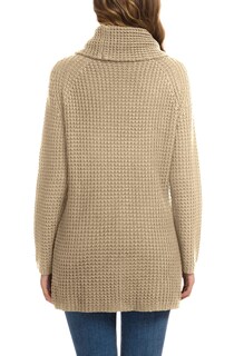 Foto 7 | Foto 7 | Jersey Grecerelle Para Mujer, Cuello Alto, Punto Grueso, Color Caqui, Talla L - Venta Internacional.