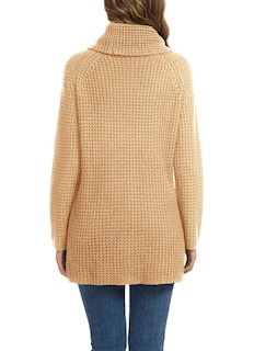 Foto 4 | Foto 4 | Jersey Grecerelle Para Mujer, Cuello Alto, Grueso, Beige - Venta Internacional.