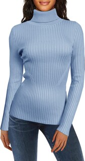 Foto 1 | Foto 1 | Jersey V28 De Manga Larga De Punto Con Cuello Alto Elástico Para Mujer - Venta Internacional.