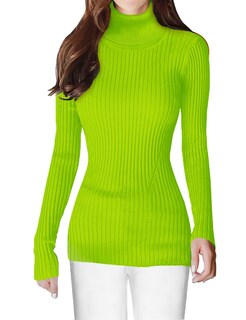 Foto 1 | Foto 1 | Jersey V28 Para Mujer, Elástico, Cuello Alto, Color Lima, Talla L - Venta Internacional.