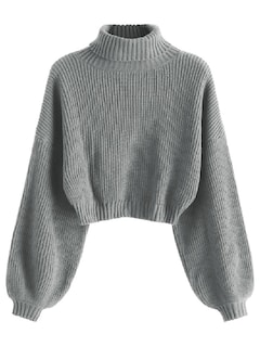 Foto 1 | Foto 1 | Suéter Zaful Gris para Mujer-Venta Internacional