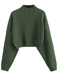 Foto 1 | Foto 1 | Jersey Zaful de Cuello Alto con Manga de Farol para Mujer - Venta Internacional