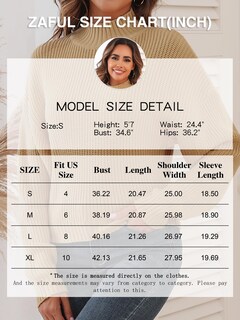 Foto 6 | Foto 6 | Jersey Zaful de Cuello Alto Recortado con Manga de Farol para Mujer - Venta Internacional