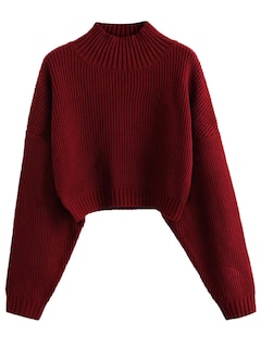 Foto 1 | Foto 1 | Jersey Zaful de Cuello Alto Recortado con Manga de Farol para Mujer - Venta Internacional