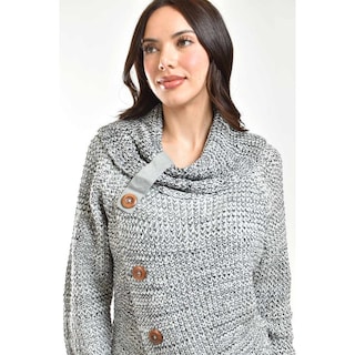 Foto 4 | Foto 4 | Sueter Envolvente Roman Fashion /juvenil, 100 (gris) Gris