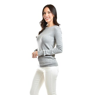 Foto 2 | Foto 2 | Sueter Manga Con Perlas Roman Fashion /juvenil, 9258 (gris) Gris