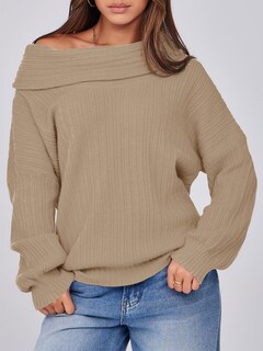 Foto 2 | Foto 2 | Jersey Saodimallsu Con Hombros Descubiertos Para Mujer, Otoño 2024, Color Caqui - Venta Internacional.