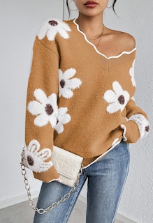 Foto 2 | Foto 2 | Jersey Rosa Queen Flower Oversized Fuzzy Para Mujer S - Venta Internacional.