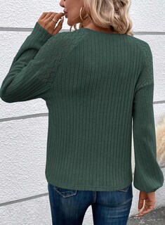 Foto 4 | Foto 4 | Jersey Acelit Con Encaje En Contraste Y Manga Raglán Con Detalle De Botones - Venta Internacional.