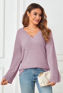 Foto 2 | Foto 2 | Jersey Merokeety para Mujer Cuello V Forro Polar - Venta Internacional