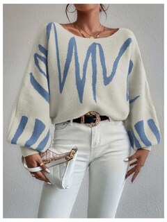 Foto 5 | Foto 5 | Jersey Verdusa Para Mujer Con Hombros Descubiertos, Color Beige, Talla L - Venta Internacional.