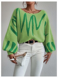 Foto 5 | Foto 5 | Jersey Verdusa Para Mujer Con Hombros Descubiertos, Color Verde, Talla Xl - Venta Internacional.