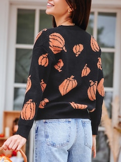 Foto 4 | Foto 4 | Jersey Cupshe De Manga Larga Para Halloween Con Forma De Calabaza M, Para Mujer - Venta Internacional.