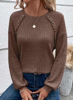 Foto 5 | Foto 5 | Jersey Acelit Con Encaje En Contraste Y Manga Raglán Con Detalle De Botones - Venta Internacional.