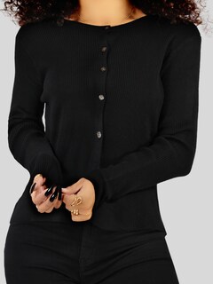 Foto 5 | Foto 5 | Suéter Para Mujer De Manga Larga Con Botones A Juego Sweater Dama De Punto Abrigo Suéteres Suet-1037 Negro Jersey Ligero