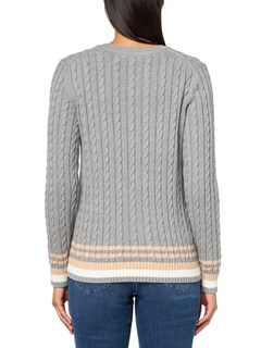 Foto 2 | Foto 2 | Jersey Tommy Hilfiger Para Mujer, Algodón, Cuello Redondo, Color Gris, Xl - Venta Internacional.