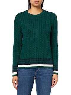 Foto 1 | Foto 1 | Jersey Tommy Hilfiger De Algodón Con Cuello Redondo Para Mujer Cable Forest - Venta Internacional.