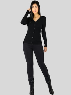 Foto 5 | Foto 5 | Set De 2 Suéteres De Mujer Manga Larga Suéteres Botones Lic-1043-px2 Variedad De Colores Sweaters Punto