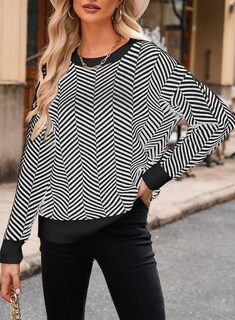 Foto 4 | Foto 4 | Jersey Dokotoo Para Mujer, Gran Tamaño, Cuello Redondo, A Rayas, Blanco, Xl - Venta Internacional.