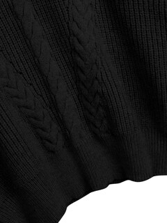 Foto 5 | Foto 5 | Jersey Zaful De Punto Acanalado Con Cuello Alto Y Mangas Tipo Farol Para Mujer - Venta Internacional.