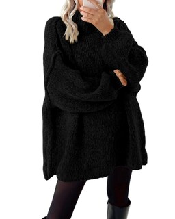 Foto 1 | Foto 1 | Jersey Btfbm para Mujer Manga Larga Punto Grueso Negro - Venta Internacional