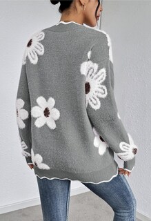 Foto 3 | Foto 3 | Jersey Rosa Con Cuello En V Tamaño Queen Para Mujer, Color Gris, Talla M - Venta Internacional.