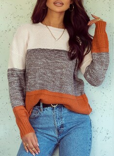 Foto 3 | Foto 3 | Jersey Dokotoo Para Mujer Con Bloques De Color Amarillo A Rayas Para Invierno - Venta Internacional.
