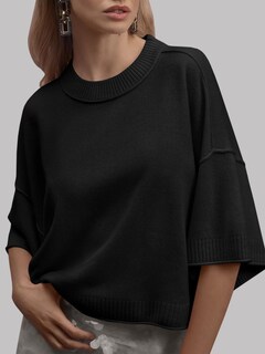 Foto 2 | Foto 2 | Jersey De Manga Corta Saodimallsu Para Mujer, Verano, Negro - Venta Internacional.