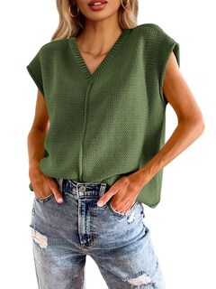 Foto 1 | Foto 1 | Sudadera Saodimallsu Para Mujer, Manga Corta De Verano, Cuello En V - Venta Internacional.