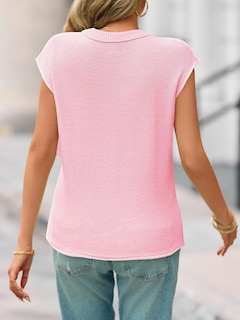 Foto 5 | Foto 5 | Suéter Saodimallsu De Verano Con Manga Corta Y Cuello En V Para Mujer Rosa - Venta Internacional.
