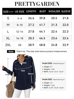 Foto 6 | Foto 6 | Jersey Prettygarden Para Mujer, Cuello En V, Punto Acanalado, Azul Marino - Venta Internacional.